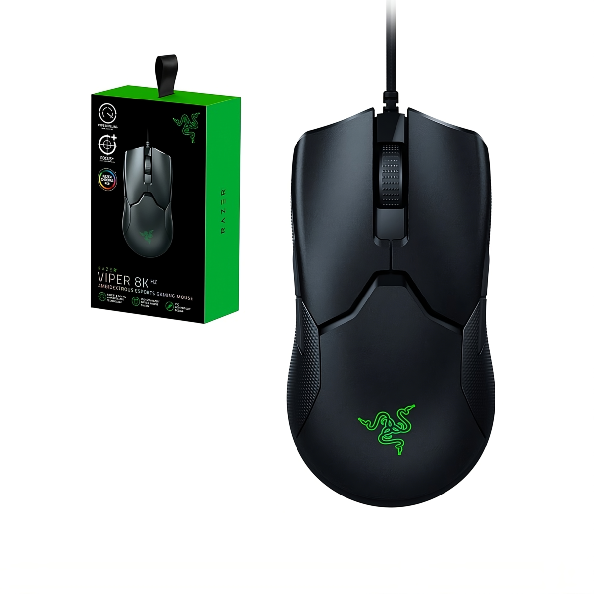 MOUSE RAZER VIPER 8K HZ AMBIDEXTROUS.
