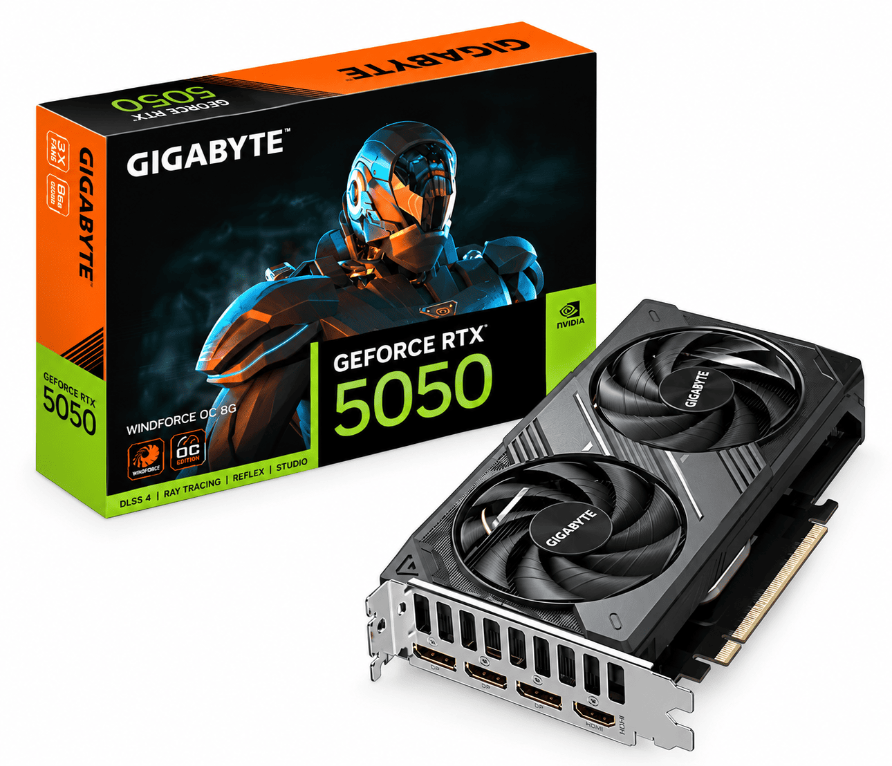 TARJETA DE VIDEO GIGABYTE RTX 5050 8GB WINDFORCE OC 8GB